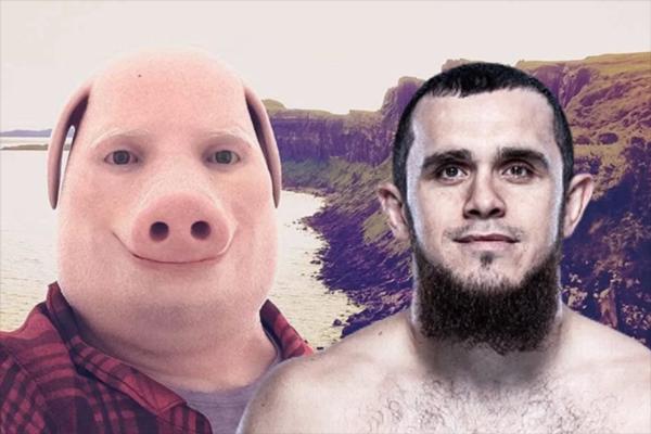 Это он побил друга Конора. Боец-мем из команды Хабиба, которого фанаты сравнивают со свиньей